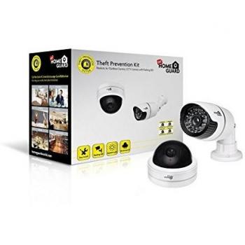 Homeguard HGDCK6058 Kit Prevención de Robo de Cámaras Ficticias, Blanco, Set de 2 Piezas