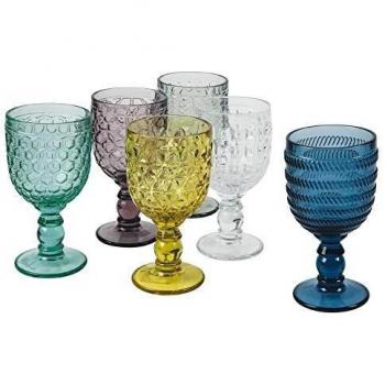 Villa d'Este Home Tivoli Geometrie Set 6 Copas 280ml Cristal