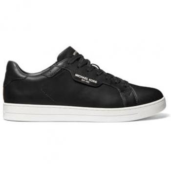 Michael Kors Men's Keating Black Leather Sneakers