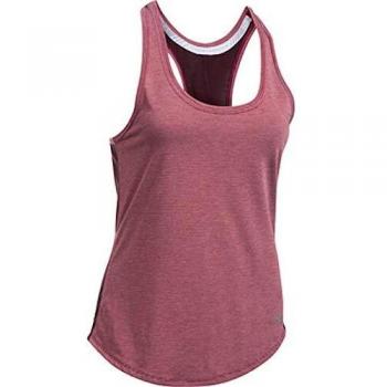 Under Armour Threadborne - Camiseta sin Mangas para Mujer, Mujer, Color Grosella Negra