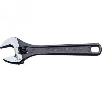 Llave Inglesa Stahlwille 40260104 - Modelo 4026 4 - Paso Izquierdo - Cumple con DIN 3117, ISO 6787 y ASME B 107.100 - Posición de la Boca