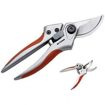 Tijera de Poda a Una Mano Pruning J441 - Ajuste Manual - Corte Bypass para Trabajos de Precisión - Resistente y Muy Ligera - Tijera de Jardinería Fabricada en Aluminio Reforzado - Altuna