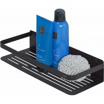 Cesta para ducha Caddy TIGER grande, 32x7x13.6 cm, color negro, acero inoxidable
