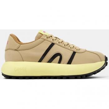 Zapatillas deportivas de mujer lisas con plataforma Camper Pelotas Athens marrón claro - 36