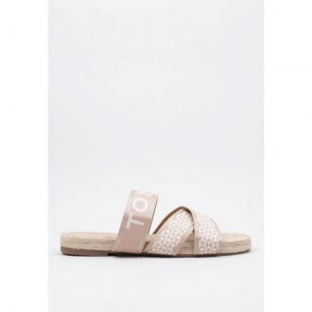 Tommy Hilfiger TOMMY WEBBING FLAT ESPADRILLE Esparto Plano mujer Beige 38