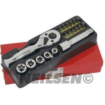E Socket Set 20pc 3/8 Pulgadas.Dr.Metal Caso 1 Paquete / S