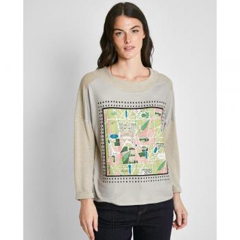 Camiseta de mujer de manga larga con mapa de Versailles