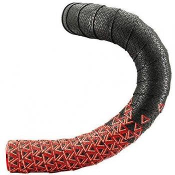 Cinta de manillar Deda Loop rojo y negro, material acolchado, diseño ergonómico, alta adherencia, fácil instalación