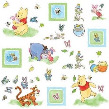 RoomMates RD-RS400106 Pegatinas de Pared Winnie The Pooh Gigante 39 Elementos, Vinilo, Color, único