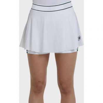 Falda de Padel Mujer Bullpadel Laza Blanca