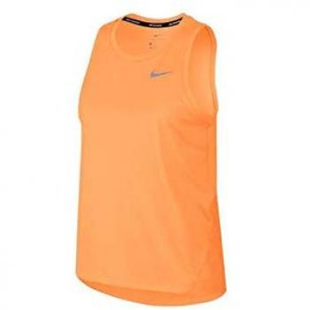 Nike Camiseta Miler Naranja Mujer