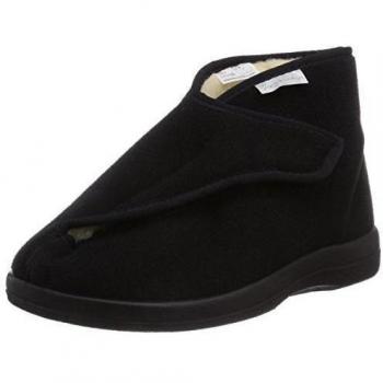 Florett Variocomfort - Zapatillas de estar por casa de material sintético para mujer, color negro, talla 36