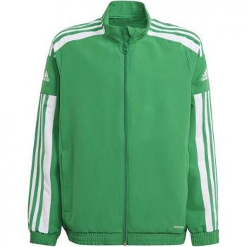 Chaqueta de fútbol adidas Squadra 21 pre infantil verde/blanco, unisex, para entrenamiento, talla 176