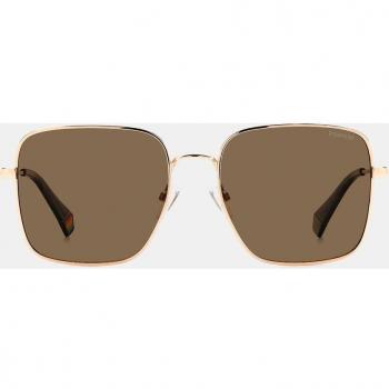 Polaroid Women's Rectangular Polarized Sunglasses PLD 6194/S/X in Gold