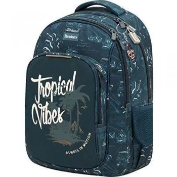 Sportandem Tandem Vibes Mochila Doble Cuerpo GRP/AC, Adultos Unisex, Azul
