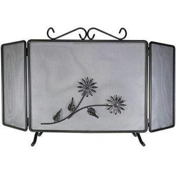 Parascintille de Hierro Forjado con Puertas 90x50 cm