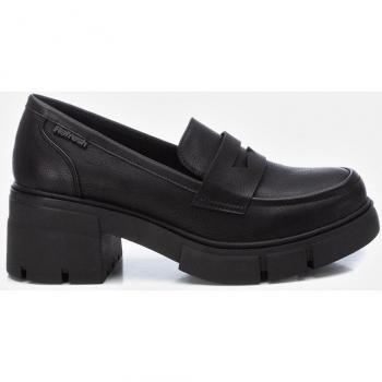 ZAPATO DE MUJER REFRESH 172379 NEGRO - Mocasines de mujer con tacón ancho de goma