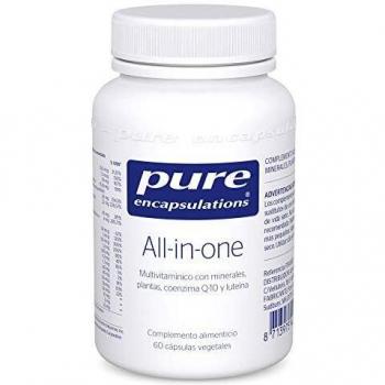 Pure Encapsulations - All in One 61g - Complejo Multivitamínico con Minerales, Plantas, CoQ10 & Luteina para la Salud Diaria