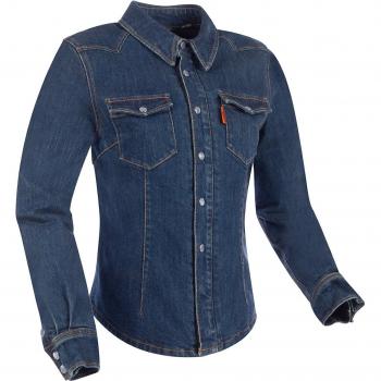Chaqueta textil de moto para mujer Segura Terence Azul (46)