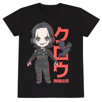 Camiseta unisex negra de The Crow - Anime - Talla L
