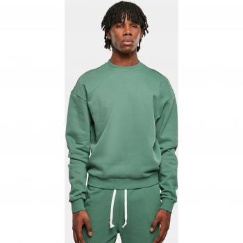 Ultra Heavy Green Crew Sweatshirt for Men - 100% Cotton - XXL