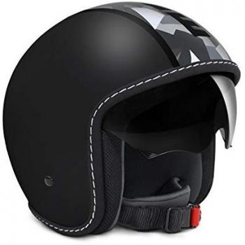 MOMO Design casco Jet Blade Negro Frost Camuflaje Talla ML