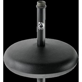 Atlas Sound DS5E Round Base Desktop Microphone Stand - 5 Fixed Height, Ebony Finish