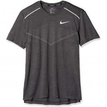 Nike M NK TECHKNIT Cl Ultra Top SS T-Shirt, Hombre, Black/Thunder Grey/Reflective, M