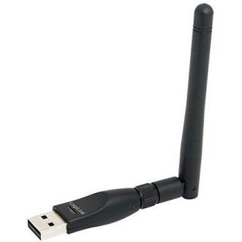 LogiLink Adaptador WLAN 150Mbit USB 2.0 con Antena Desmontable, Tamaño Micro, 1T1R