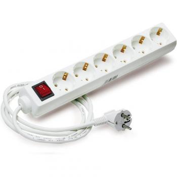 Regleta de 6 tomas con interruptor y cable modelo 811609