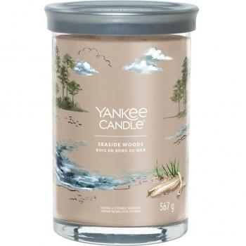 Vela Perfumada Yankee Candle Seaside Woods 567 g - Vela aromática de 567 gramos con fragancia de madera costera, diseñada para crear un ambiente relajante y acogedor
