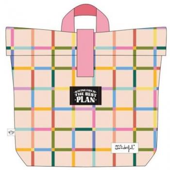 Mochila Porta Alimentos Urban Mr Wonderful - Having Fun Is The Best Plan - Térmica, Ajustable en el interior, Bolsa Térmica Portátil, Realizada en rPET, Dimensiones 25x21x9 Cms