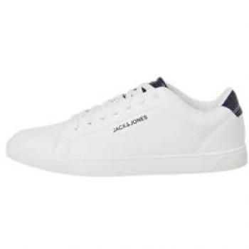 Jack & Jones Bosley White Sneakers with Navy Blazer Detail