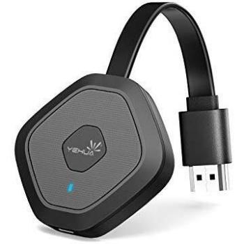 Yehua Miracast HDMI Dongle,Cast Adaptador Inalámbrico de Pantalla HDMI,Admite Airplay Miracast DLNA para iPhone / iPad / iOS / Android / Mac OS a HDTV / Monitor / Proyector