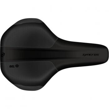Sillín Syncros Capilano Urban Gel - Sillín de bicicleta con gel, diseño ergonómico para mayor comodidad, ideal para uso urbano, acolchado suave, sistema de soporte anatómico y compatible con raíles estándar