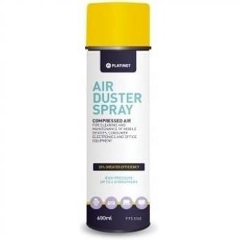 Platinet PFS5160, Spray aire comprimido para limpieza de equipos de oficina y otros aparatos electroacute, 600 ml