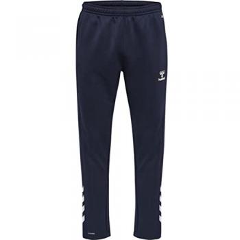 Pantalón de chándal Hummel Core XK con tejido de poliéster, ajuste regular, cintura elástica con cordón, bolsillos laterales con cremallera y logo de Hummel en la parte inferior