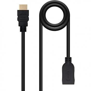 NANOCABLE 10.15.1013 - Cable HDM 2.0 Prolongador Alta Velocidad, A/M-A/H, Negro, 3 m