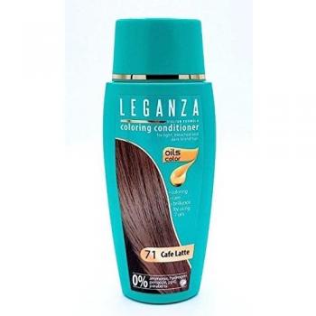 Leganza Bálsamo Colorante Natural para el Cabello Color Café con Leche 71 | Tinte Sin Amoniaco | Enriquecido con Aceites Naturales | 150 ML