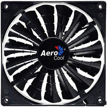 Aerocool Shark 12 cm 15 Blade Fluid Dynamic Bearing Fan - Black