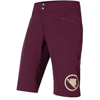 Pantalón corto Endura Singletrack Lite ciclismo hombre sin badana color lila talla XL