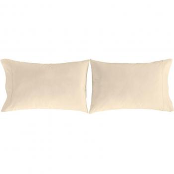 Funda de almohada Guy Laroche 100% algodón Pure crema 50x75 cm