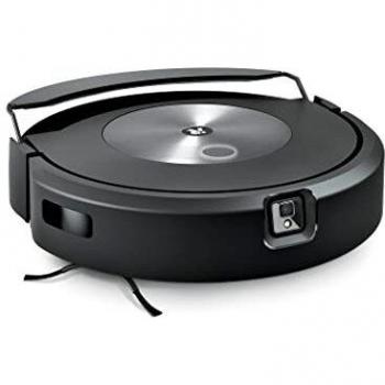 iRobot Roomba Combo j7+ Robot Aspirador y Fregona con Base de Autovaciado, Sin Bolsa, Color Negro y Acero Inoxidable