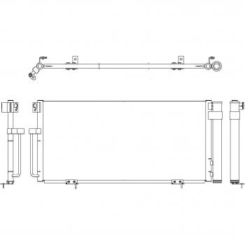 BEHR HELLA SERVICE 8FC 351 303-791 Condensador, aire acondicionado