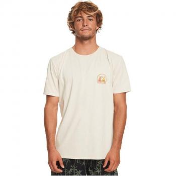 Quiksilver - Camiseta deportiva de hombre Clean Circle en color beige