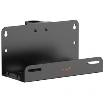Soporte de pared negro para dispositivos multimedia, hasta 3 kg
