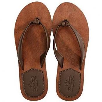 AXBOXING Chanclas Mujer Flip Flop PU Cuero Simple Elegante Sommer Sandalias Verano Suave Ligeras Playa Vacaciones Antideslizantes Tamaño 36-41