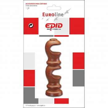 Epid SOPORTE BARRA CORTINA DOBLE EPID 19MM AVELLANA 02184104 MADERA