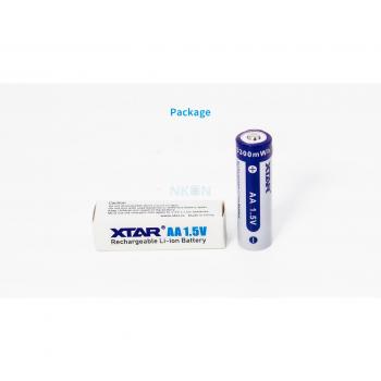 XTAR AA Rechargeable Li-ion Batteries 1.5V 2000mAh with Protection (4-Pack)