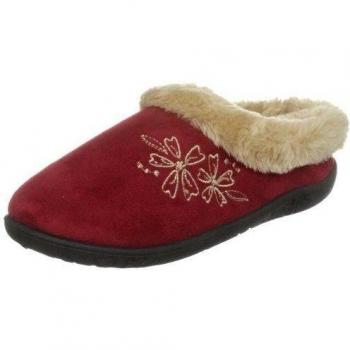Padders Anika 443 - Zapatillas de casa de tela para mujer, color rojo, talla 38